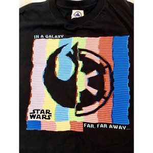 Star Wars In A Galaxy Far Away Unisex Kids M Black T Shirt By Delta